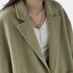 Mevassi | Women’s Double-Sided Coat – Classic Woollen Timeless Style