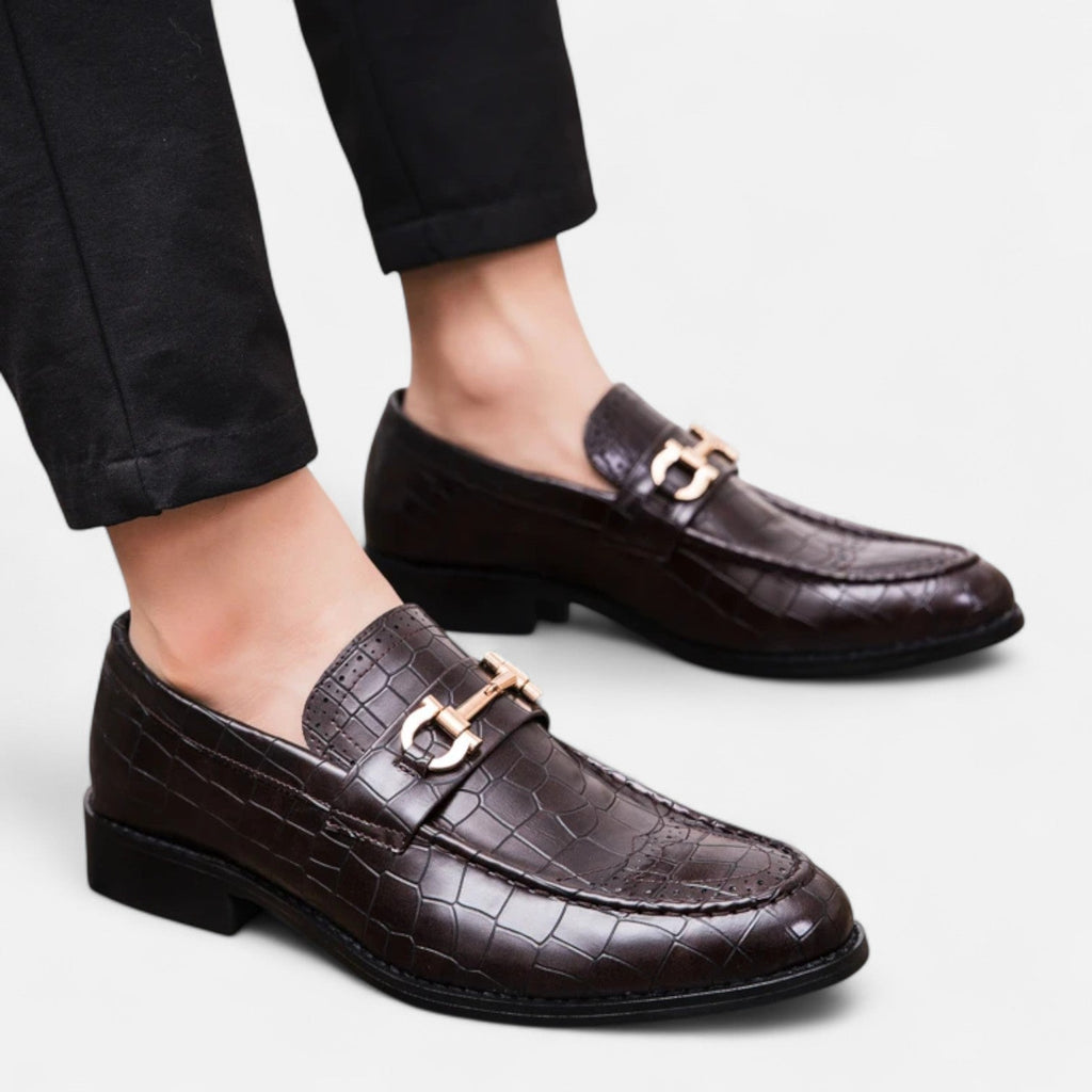 Mevassi | Men’s Patent‑Leather Pointed Slip‑On Loafers – Sophisticated Business‑Casual Footwear