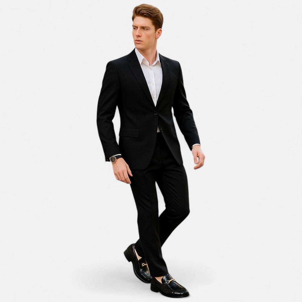 Mevassi | Men’s Patent‑Leather Pointed Slip‑On Loafers – Sophisticated Business‑Casual Footwear