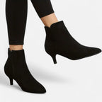 Mevassi | Women’s Ankle Boots – Elegant Black Side-Zip Style