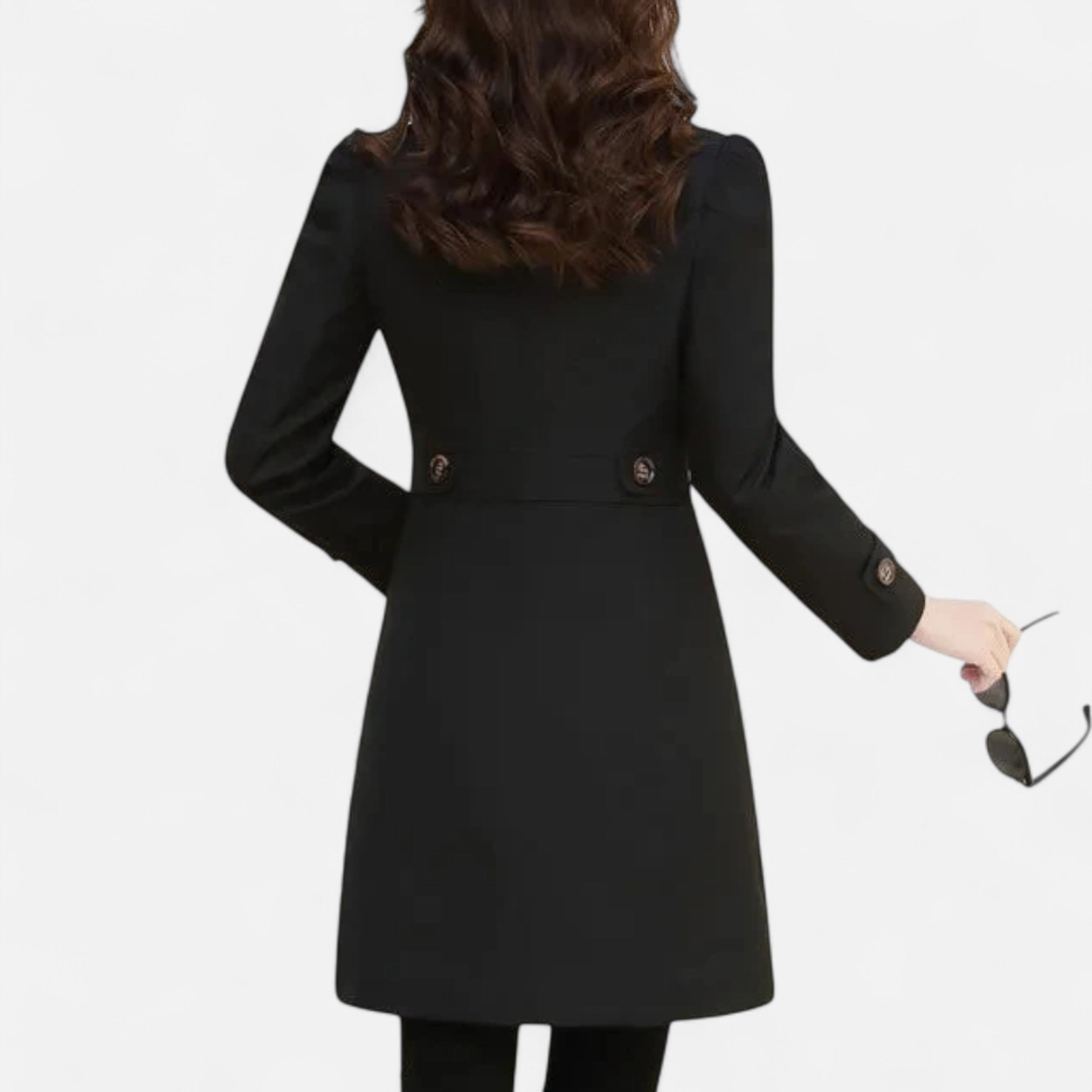 Mevassi | Women’s Trench Coat – Mid-Length Heritage Elegance