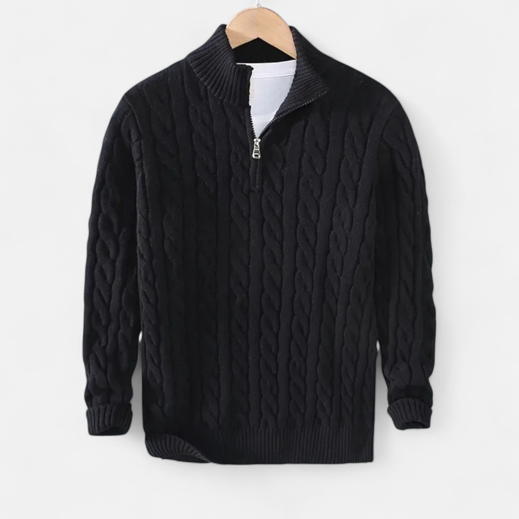 Men’s Knitwear – Warm Heritage High-Neck Style