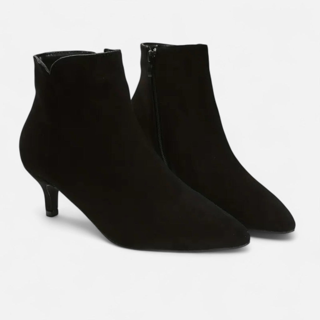 Mevassi | Women’s Ankle Boots – Elegant Black Side-Zip Style