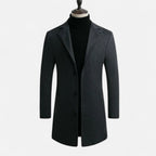Mevassi | Men’s Long Coat – Wool Blend Pure Elegance