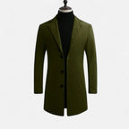 Mevassi | Men’s Long Coat – Wool Blend Pure Elegance
