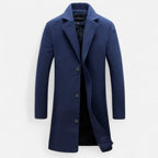 Mevassi | Men’s Long Coat – Wool Blend Pure Elegance